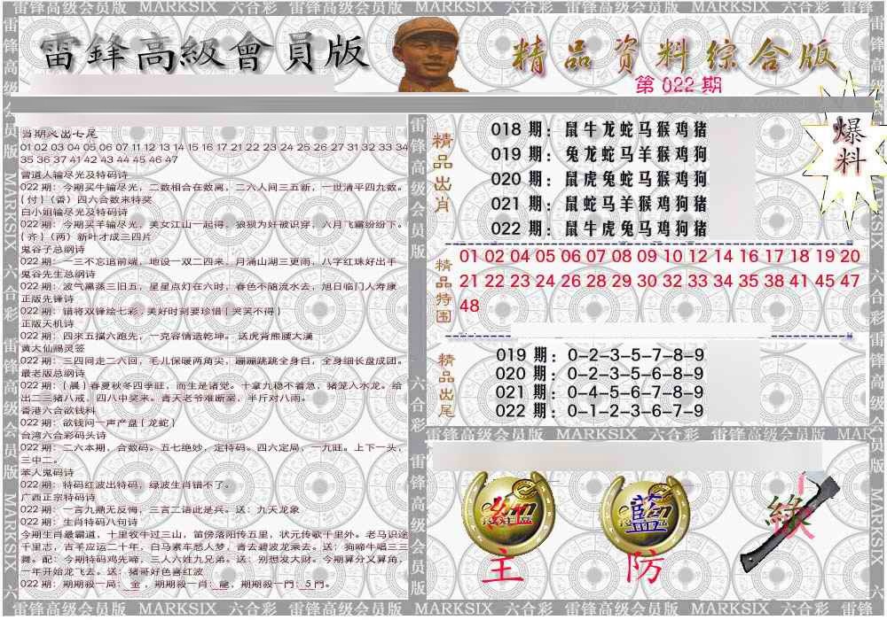 022期雷锋资料综合版[图]