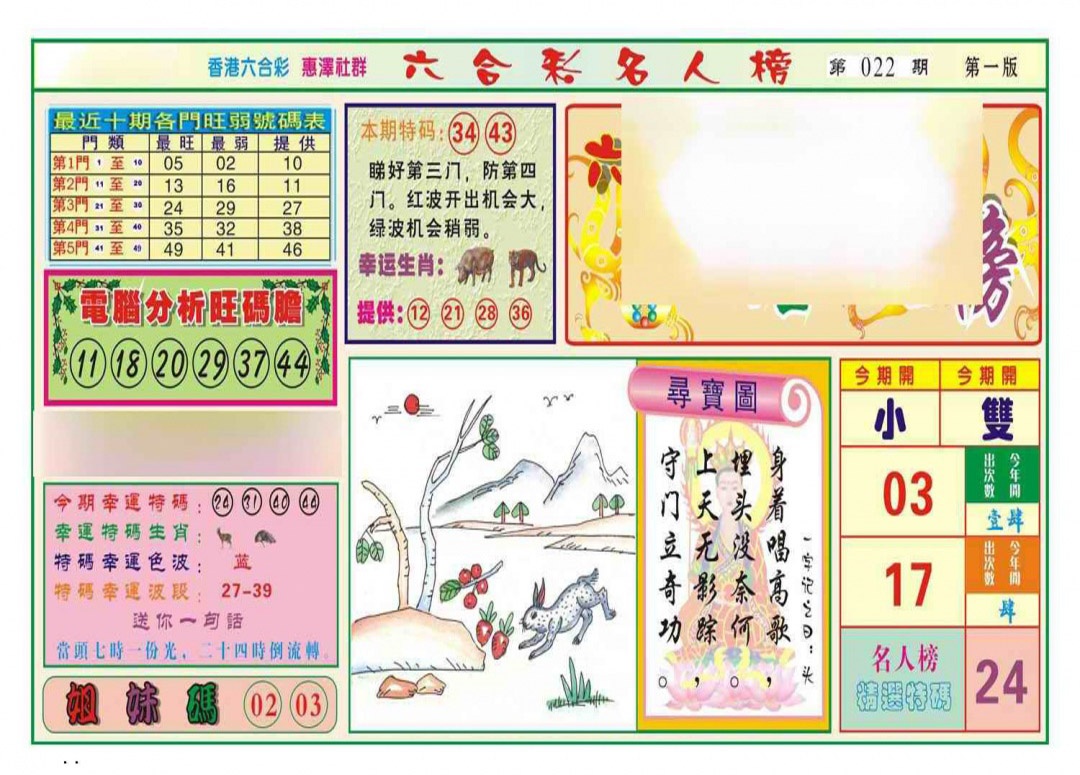 022期名人榜A(新图)[图]