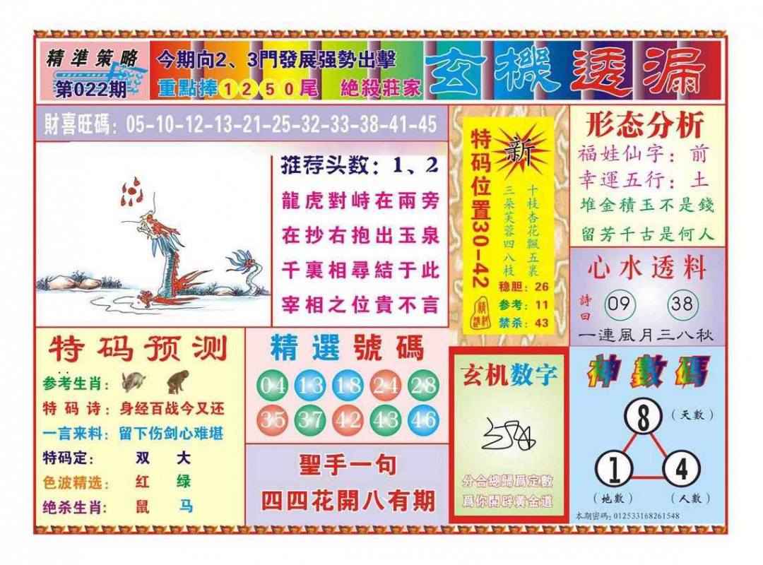 022期玄机透漏（新图）[图]