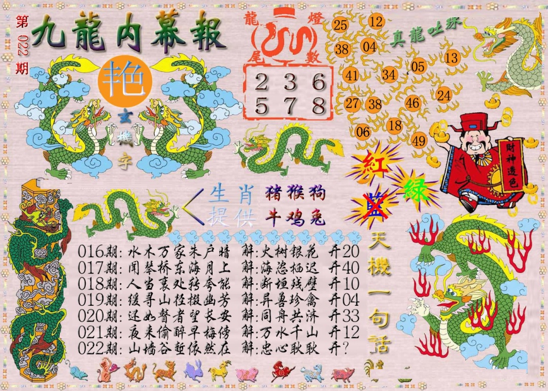 022期九龙内幕报[图]