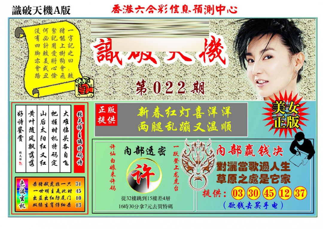 022期识破天机A版[图]