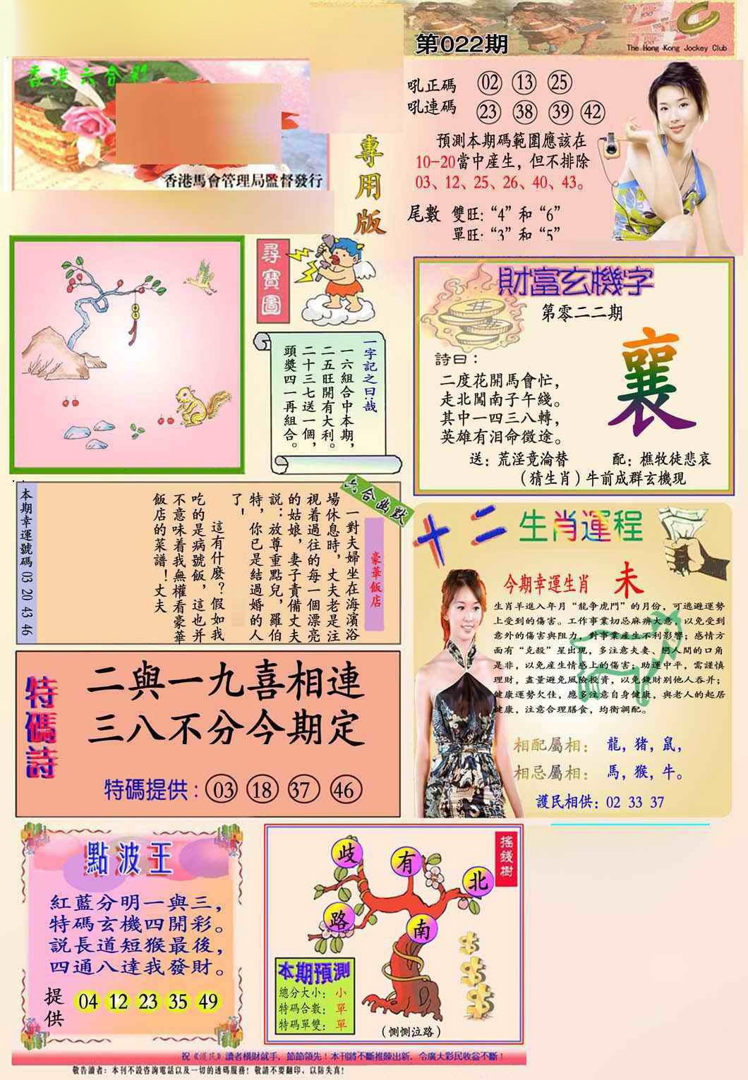 022期马经专用版(新图推荐)[图]