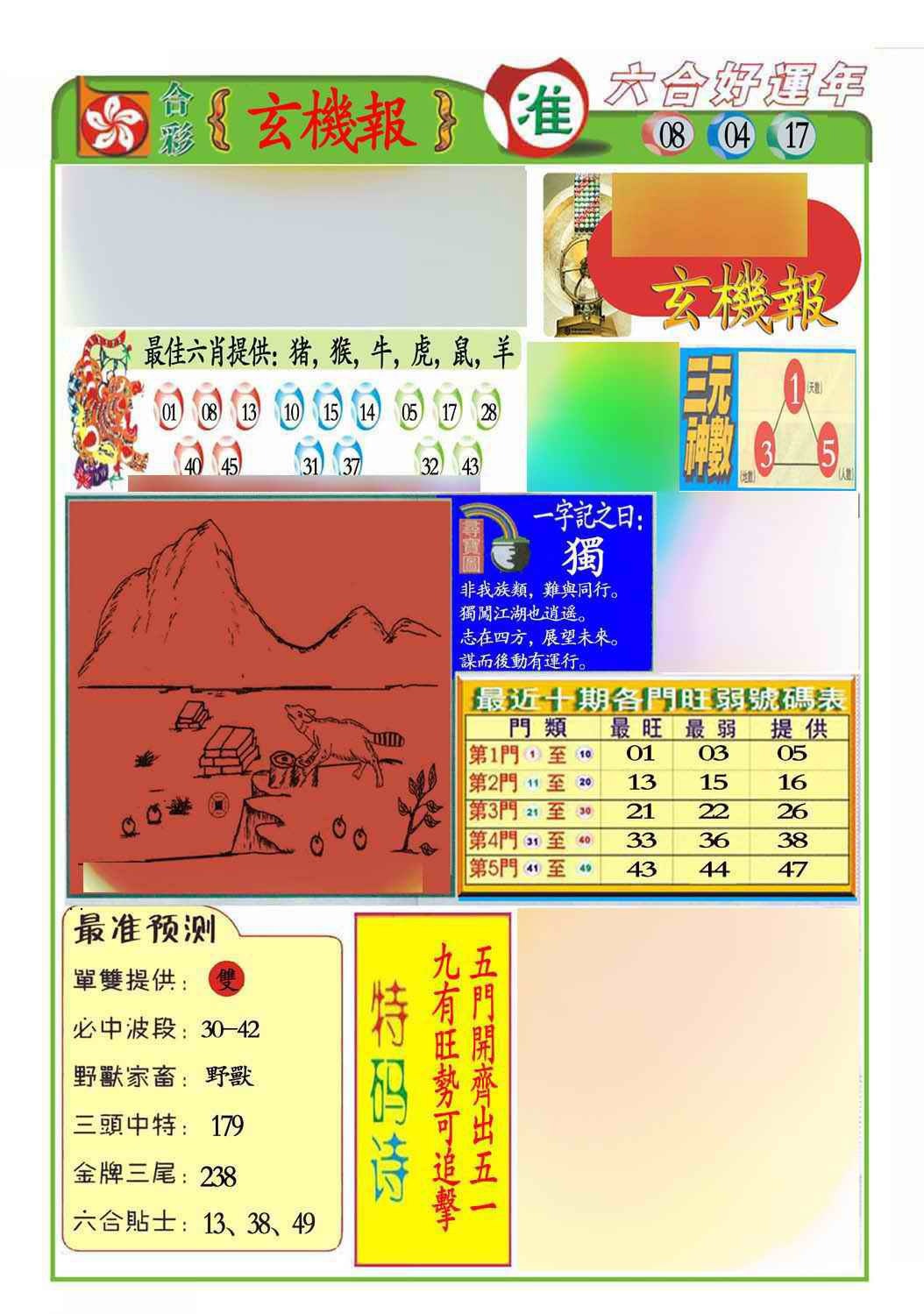 022期马经玄机报(新图推荐)[图]