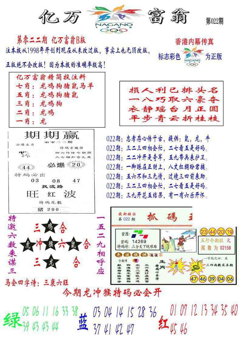 022期亿万富翁B[图]
