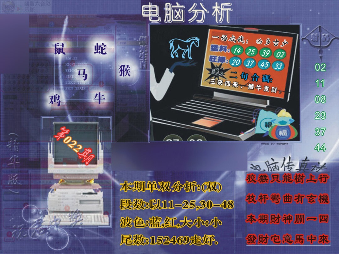 022期正版电脑分析贴士[图]